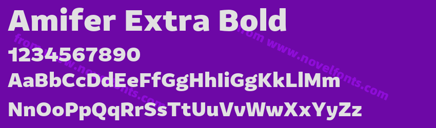 Amifer Extra BoldPreview Amifer Extra BoldPreview