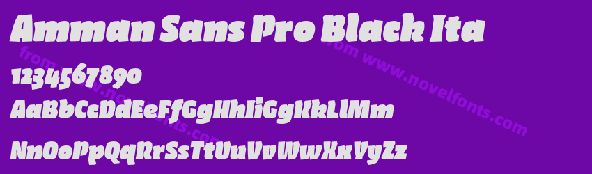 Amman Sans Pro Black ItaPreview Amman Sans Pro Black ItaPreview