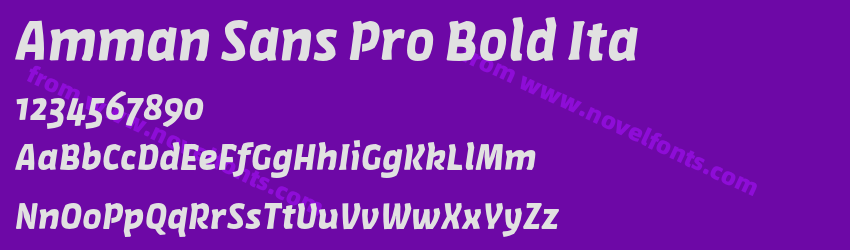 Amman Sans Pro Bold ItaPreview Amman Sans Pro Bold ItaPreview