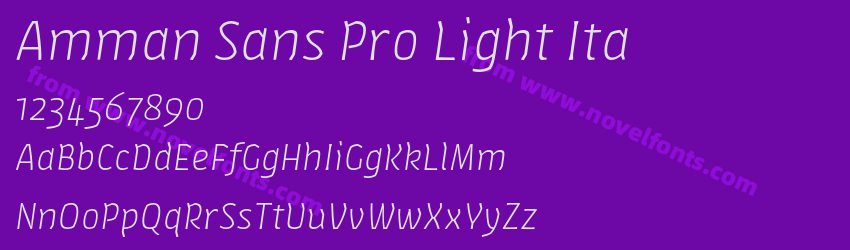 Amman Sans Pro Light ItaPreview Amman Sans Pro Light ItaPreview