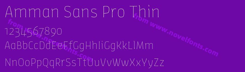 Amman Sans Pro ThinPreview Amman Sans Pro ThinPreview