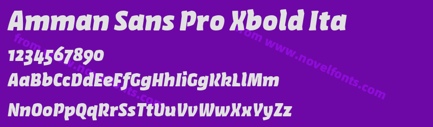 Amman Sans Pro Xbold ItaPreview Amman Sans Pro Xbold ItaPreview