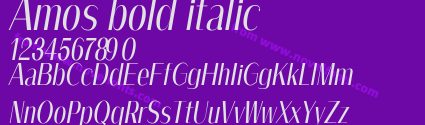 Amos bold italicPreview