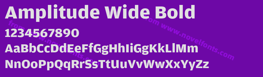Amplitude Wide BoldPreview Amplitude Wide BoldPreview