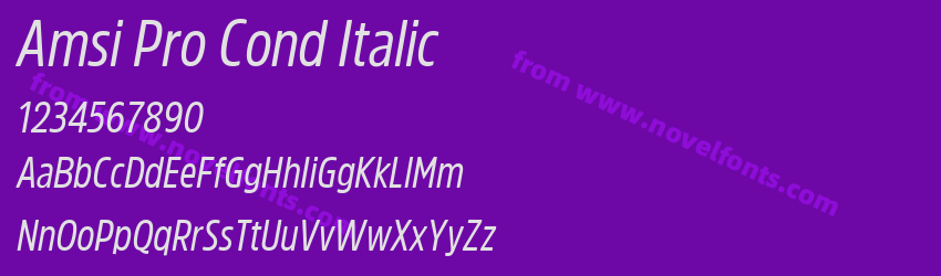 Amsi Pro Cond ItalicPreview Amsi Pro Cond ItalicPreview