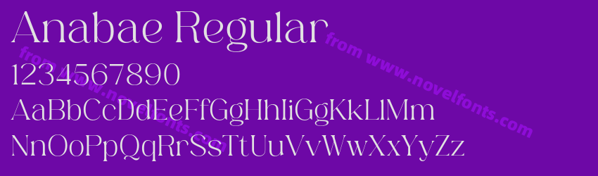 Anabae RegularPreview Anabae RegularPreview