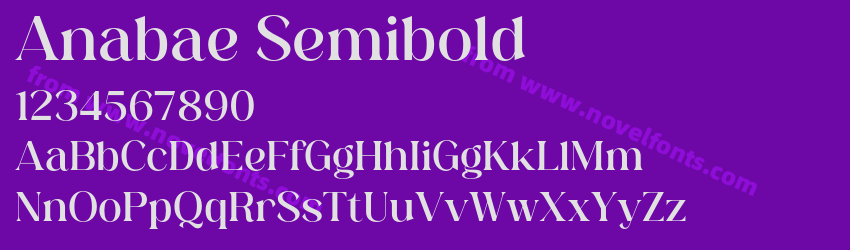 Anabae SemiboldPreview Anabae SemiboldPreview