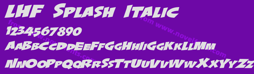 LHF Splash ItalicPreview