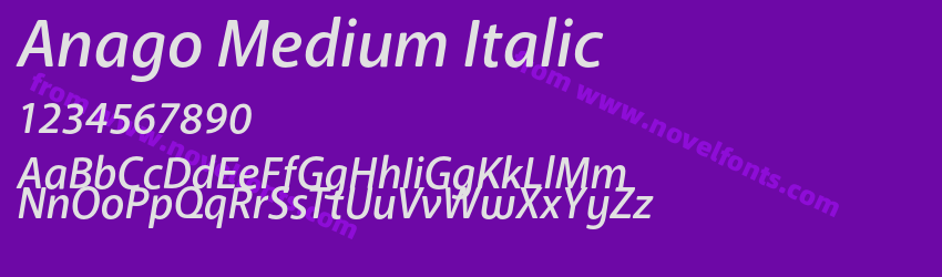 Anago Medium ItalicPreview Anago Medium ItalicPreview