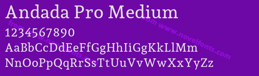 Andada Pro MediumPreview Andada Pro MediumPreview