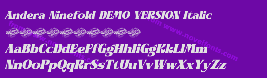 Andera Ninefold DEMO VERSION ItalicPreview Andera Ninefold DEMO VERSION ItalicPreview