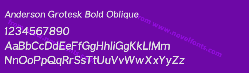 Anderson Grotesk Bold ObliquePreview