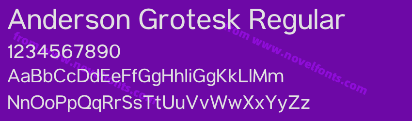 Anderson Grotesk RegularPreview Anderson Grotesk RegularPreview