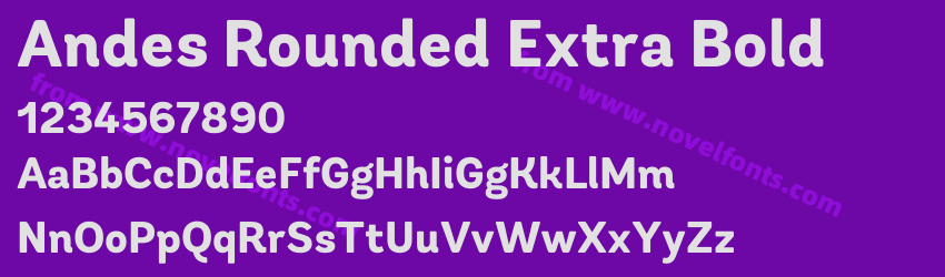 Andes Rounded Extra BoldPreview Andes Rounded Extra BoldPreview