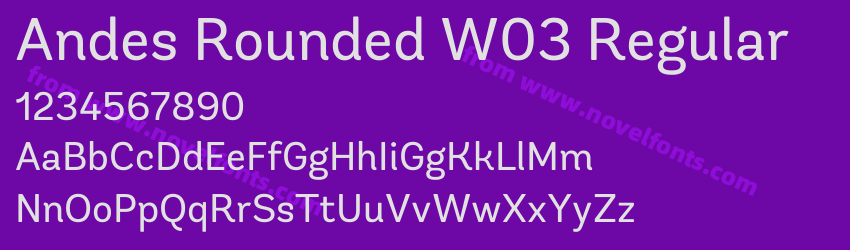 Andes Rounded W03 RegularPreview Andes Rounded W03 RegularPreview