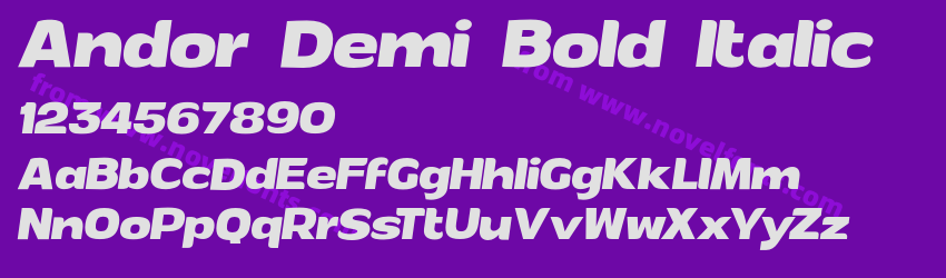 Andor Demi Bold ItalicPreview Andor Demi Bold ItalicPreview