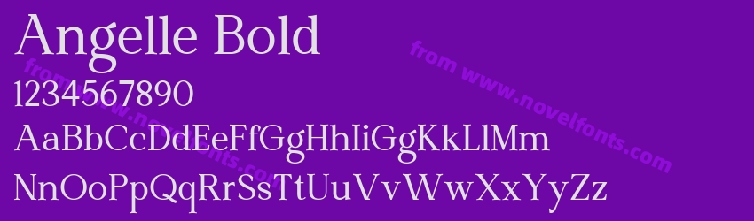 Angelle BoldPreview Angelle BoldPreview