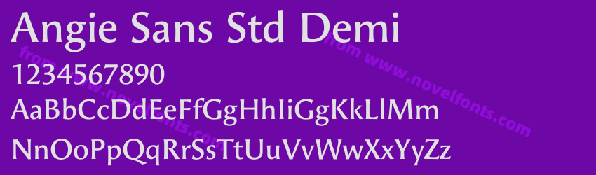 Angie Sans Std DemiPreview