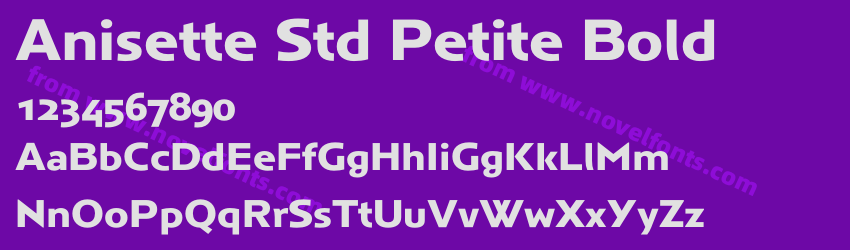 Anisette Std Petite BoldPreview Anisette Std Petite BoldPreview