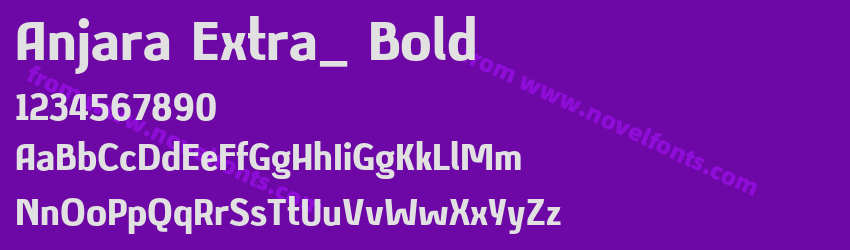 Anjara Extra_ BoldPreview Anjara Extra_ BoldPreview