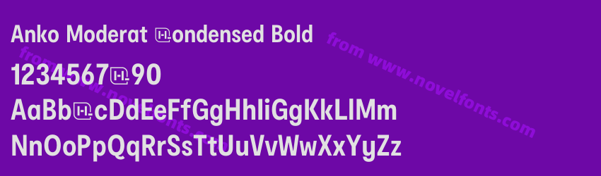 Anko Moderat Condensed BoldPreview Anko Moderat Condensed BoldPreview