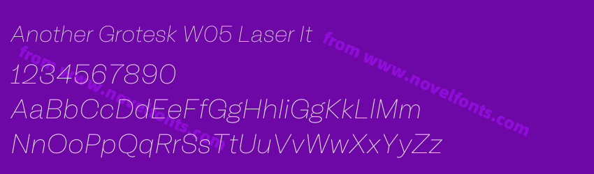 Another Grotesk W05 Laser ItPreview