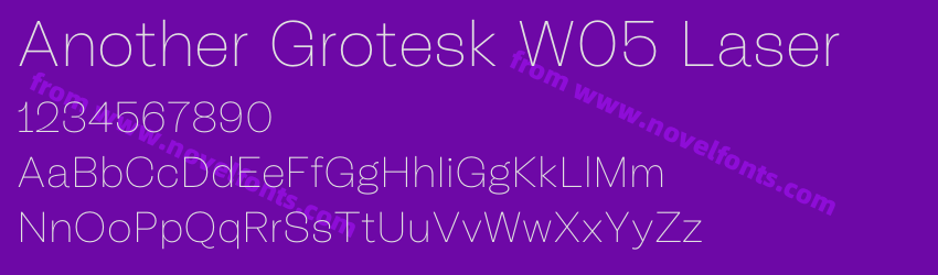 Another Grotesk W05 LaserPreview