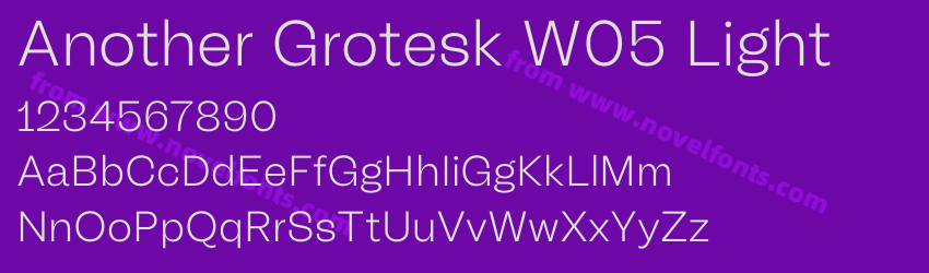 Another Grotesk W05 LightPreview Another Grotesk W05 LightPreview