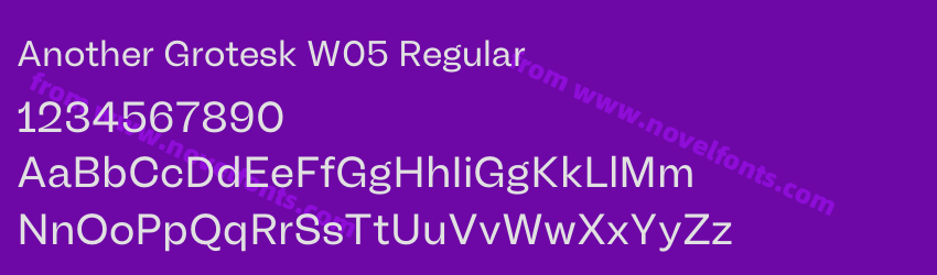 Another Grotesk W05 RegularPreview Another Grotesk W05 RegularPreview