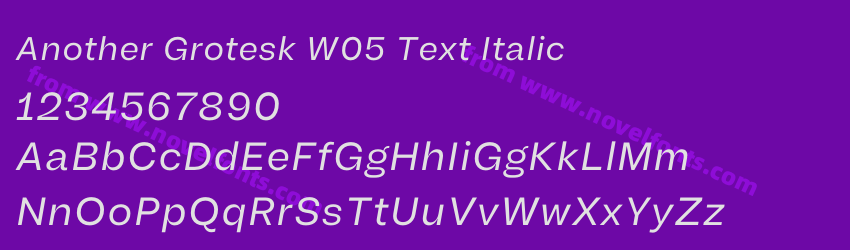 Another Grotesk W05 Text ItalicPreview Another Grotesk W05 Text ItalicPreview