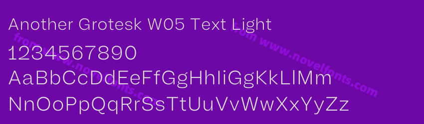 Another Grotesk W05 Text LightPreview Another Grotesk W05 Text LightPreview