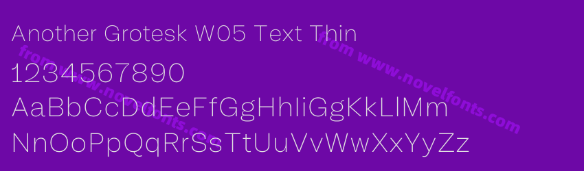 Another Grotesk W05 Text ThinPreview Another Grotesk W05 Text ThinPreview