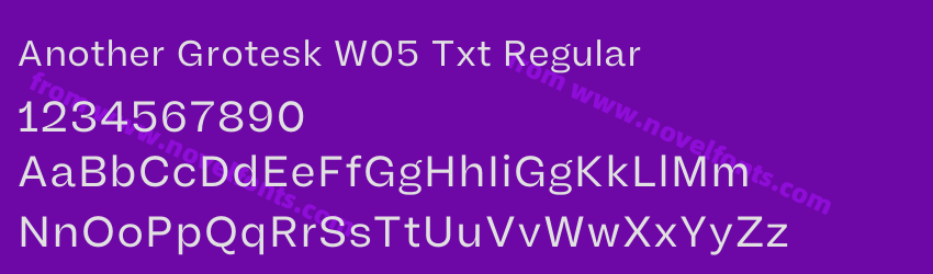 Another Grotesk W05 Txt RegularPreview Another Grotesk W05 Txt RegularPreview