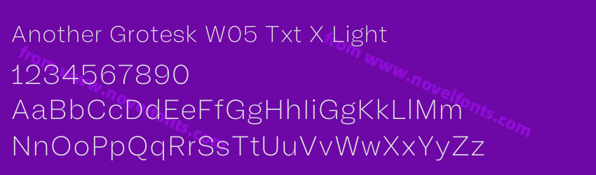 Another Grotesk W05 Txt X LightPreview