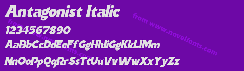 Antagonist ItalicPreview Antagonist ItalicPreview
