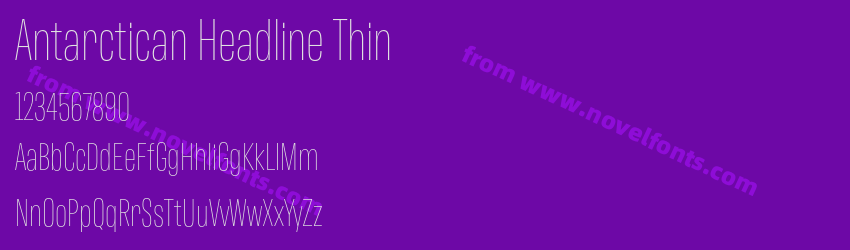 Antarctican Headline ThinPreview Antarctican Headline ThinPreview