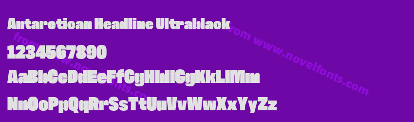 Antarctican Headline UltrablackPreview Antarctican Headline UltrablackPreview