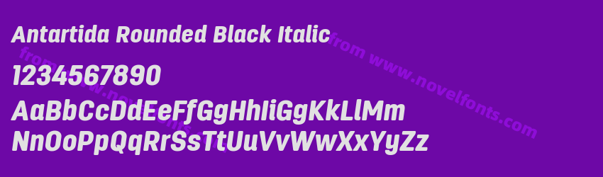 Antartida Rounded Black ItalicPreview Antartida Rounded Black ItalicPreview