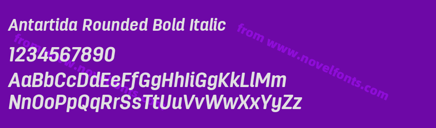 Antartida Rounded Bold ItalicPreview