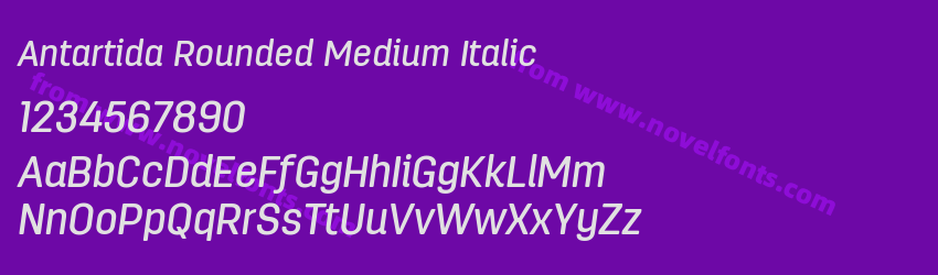 Antartida Rounded Medium ItalicPreview