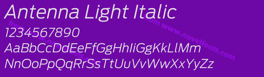 Antenna Light ItalicPreview Antenna Light ItalicPreview