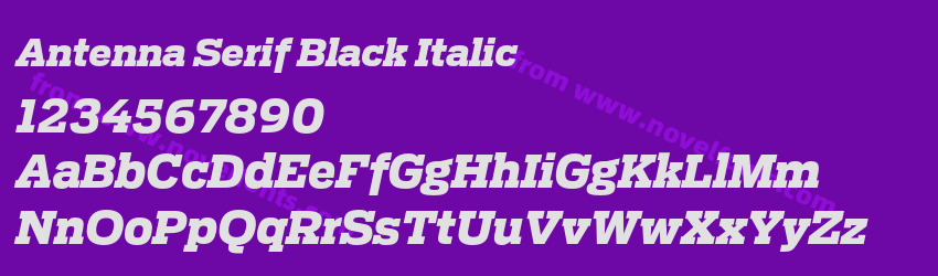Antenna Serif Black ItalicPreview