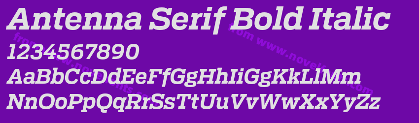 Antenna Serif Bold ItalicPreview