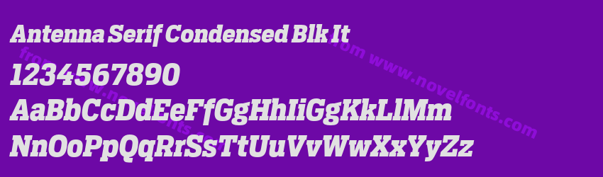 Antenna Serif Condensed Blk ItPreview