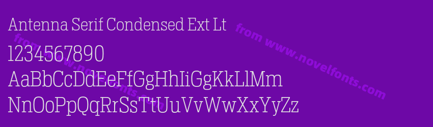 Antenna Serif Condensed Ext LtPreview