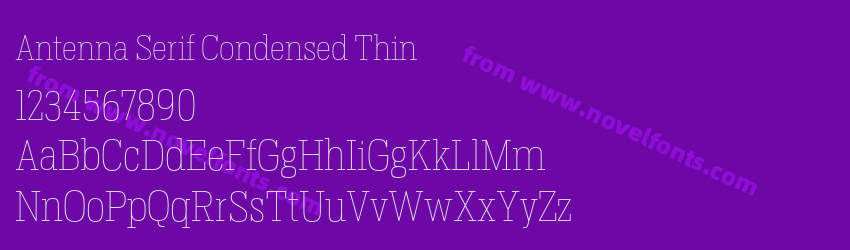 Antenna Serif Condensed ThinPreview