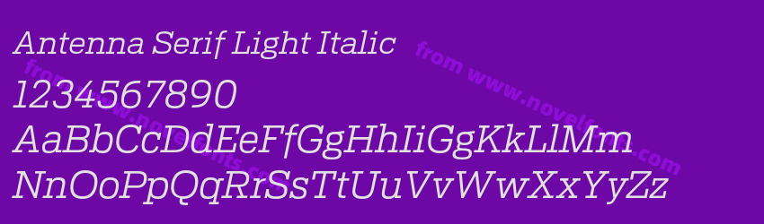 Antenna Serif Light ItalicPreview