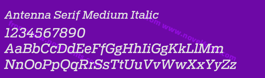 Antenna Serif Medium ItalicPreview