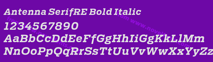 Antenna SerifRE Bold ItalicPreview