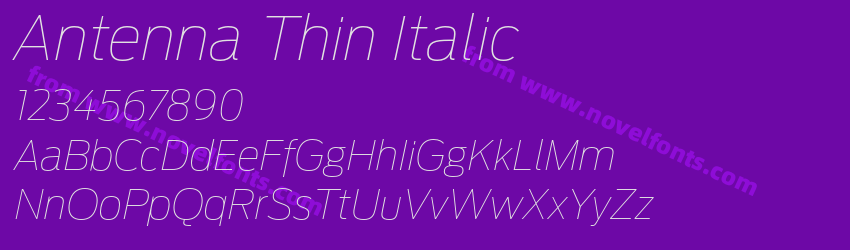Antenna Thin ItalicPreview Antenna Thin ItalicPreview